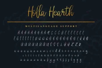 Holla hearth Brush Script Font