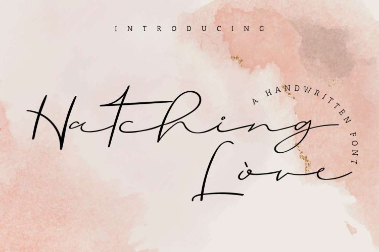 Hatching love Handwritting Font