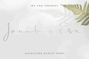 Jonatan Eve Signature Script Font