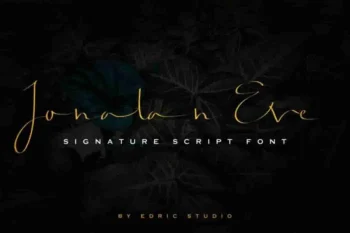 Jonatan Eve Signature Script Font