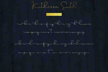 Kathreen Smith Elegant Signature Font
