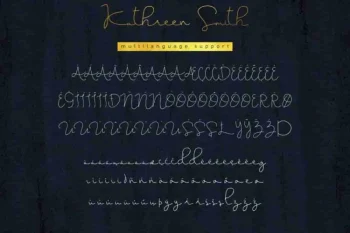 Kathreen Smith Elegant Signature Font