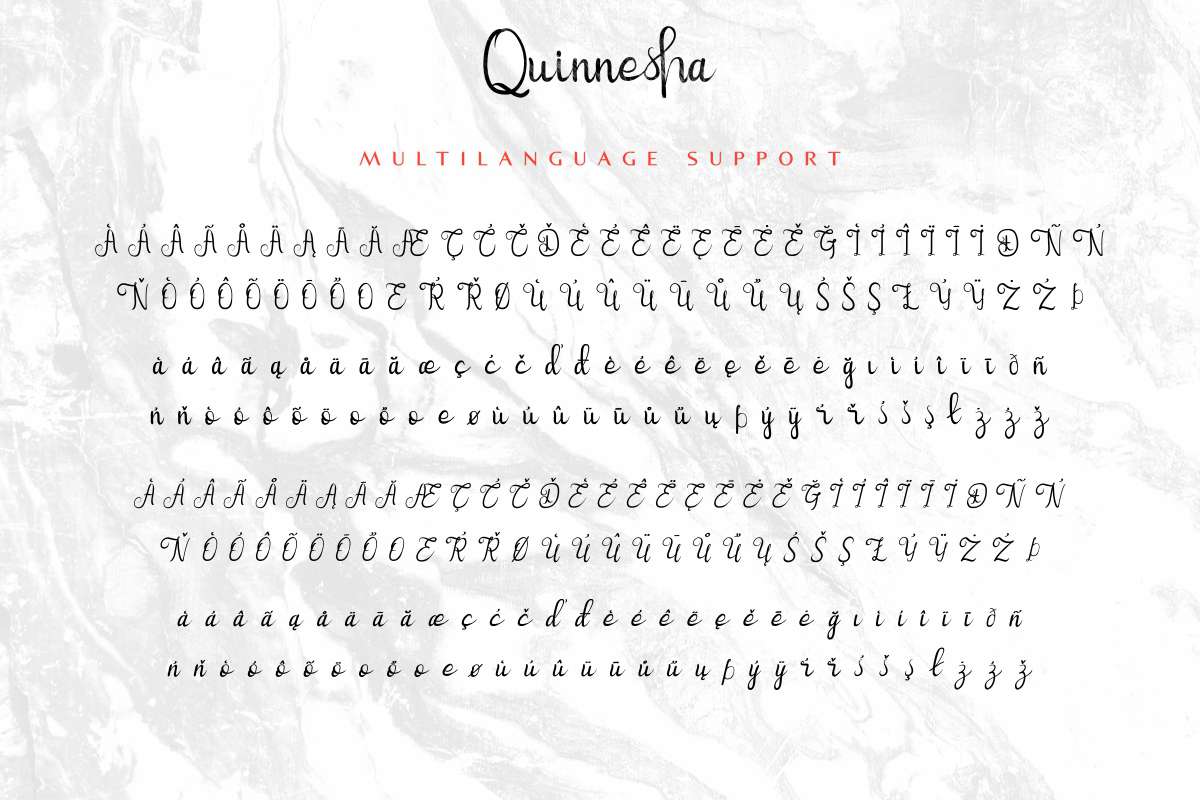 Quinnesha Script Font By Edricstudio