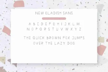 New GLADISH Fancy Display Font Duo