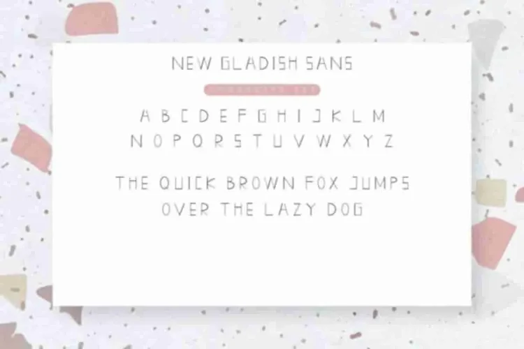 New GLADISH Fancy Display Font Duo
