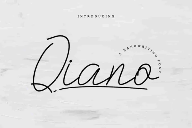 Qianno Monoline Handwritten Font