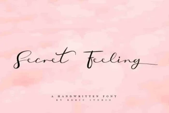 Secret Feeling Calligraphy Font