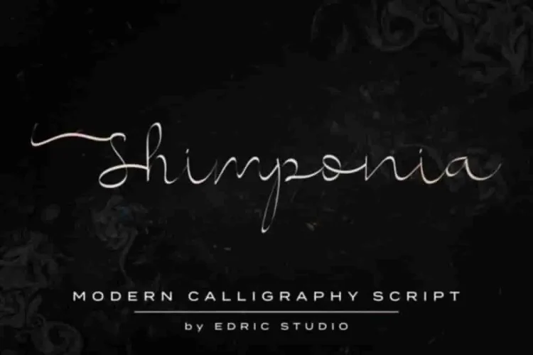 Shimponia Calligraphy Font