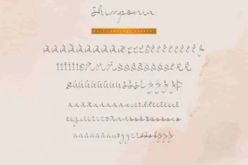 Shimponia Calligraphy Font
