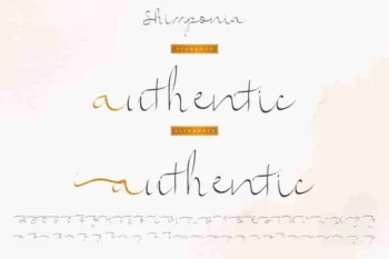 Shimponia Calligraphy Font