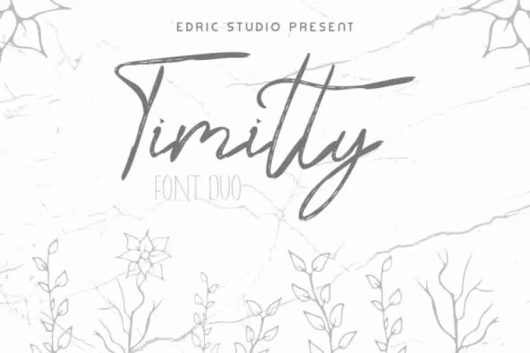 Timitty Sans & Script Font Duo