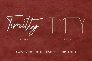 Timitty Sans & Script Font Duo