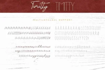 Timitty Sans & Script Font Duo