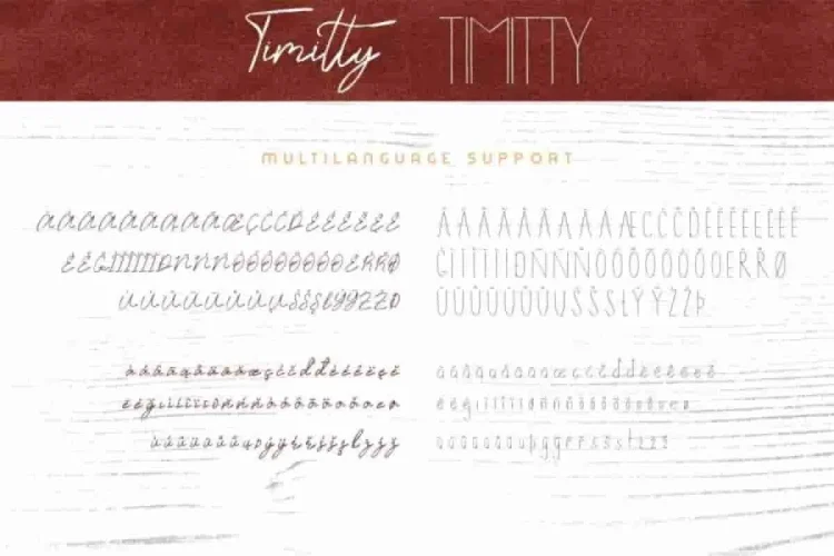Timitty Sans & Script Font Duo