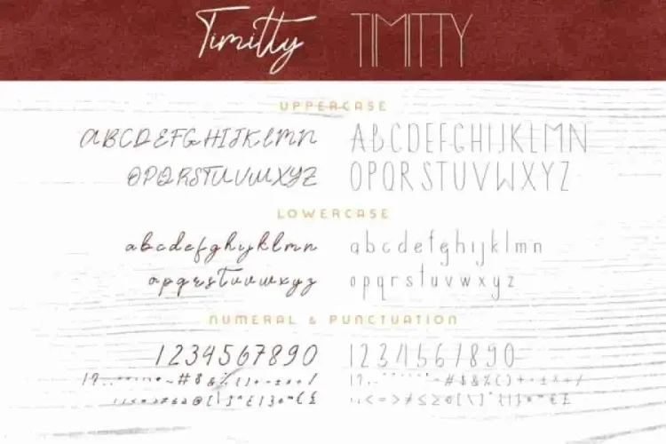 Timitty Sans & Script Font Duo