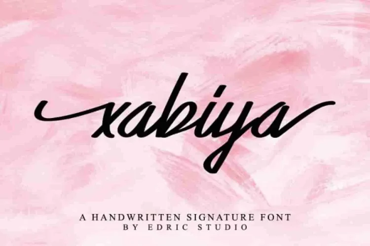 Xabiya Marker Handwritting Font