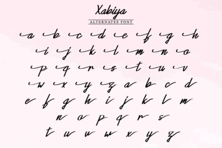 Xabiya Marker Handwritting Font