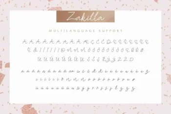Zakilla Handwritten Style Font