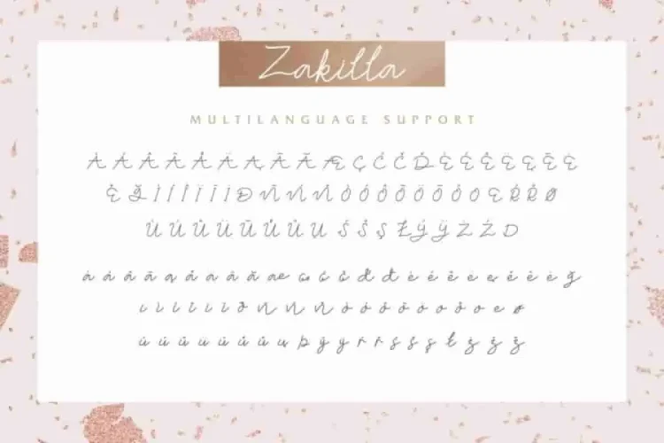 Zakilla Handwritten Style Font