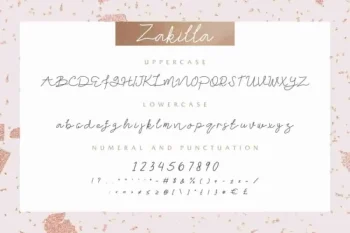 Zakilla Handwritten Style Font