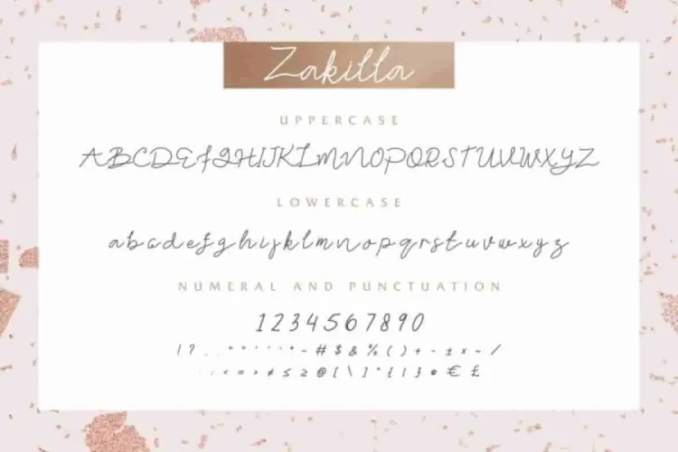 Zakilla Handwritten Style Font
