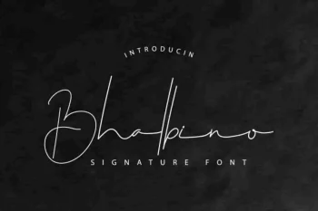 Bhalbino Handwriting Signature Font