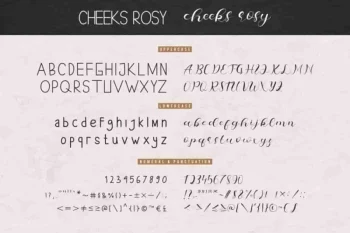 Cheeks Rosy Font Duo Typeface