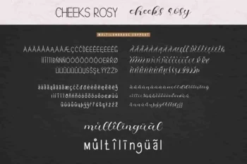 Cheeks Rosy Font Duo Typeface