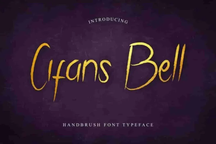 Cifans Bell HandBrush Font