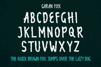 Garan Fox Hand Brush Typeface Font