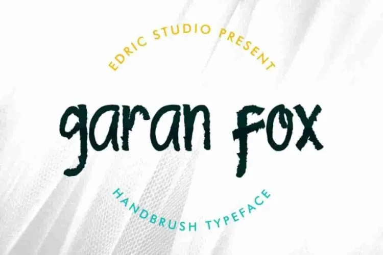 Garan Fox Hand Brush Typeface Font
