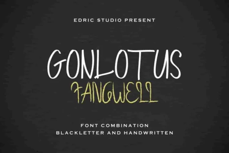 Gonlotus Fangwell Font Duo