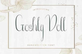 Goshty Doll Calligraphy Font