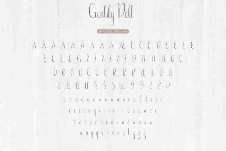 Goshty Doll Calligraphy Font
