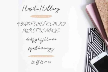Hasita Hillary Brush Font