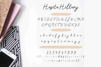 Hasita Hillary Brush Font