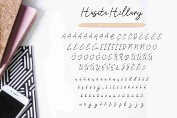 Hasita Hillary Brush Font