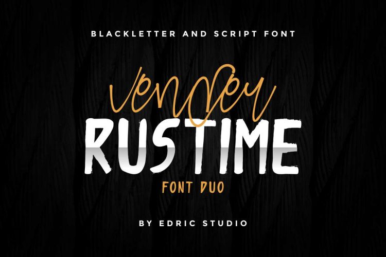 Vender Rustime Font Duo - Image 12