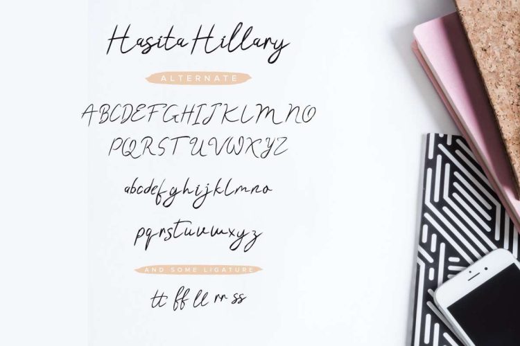 Hasita Hillary Brush Font - Image 2