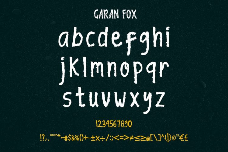 Garan Fox Hand Brush Typeface Font - Image 2