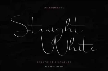 Straight white