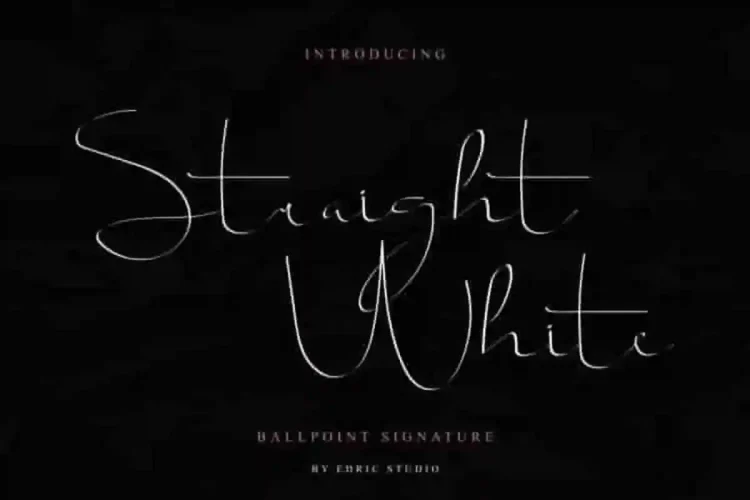 Straight white