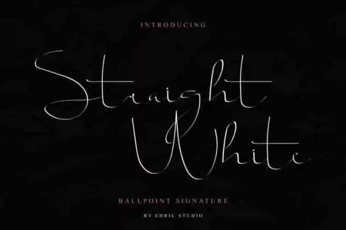 Straight white
