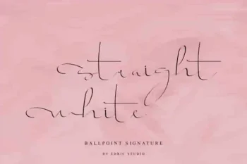 Straight white