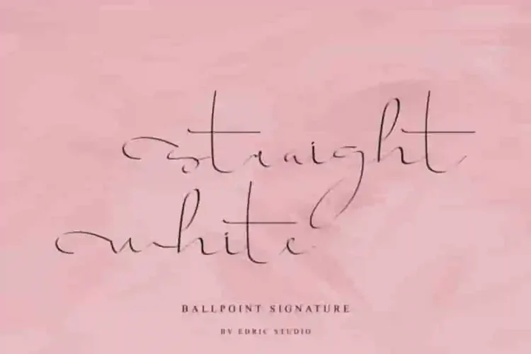 Straight white