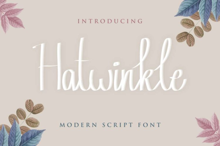 Hatwinkle Calligraphy Font - Image 10