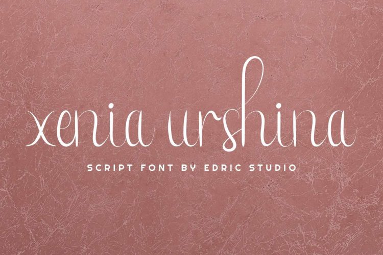 Xenia Urshina Calligraphy Font - Image 10