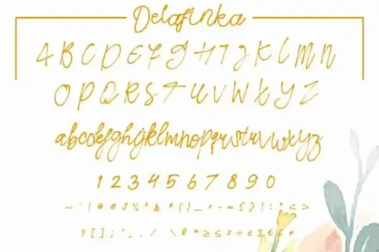 Delafinka Cursive