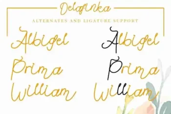Delafinka Cursive