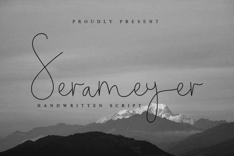 Serameyer Handwriting Font - Image 2